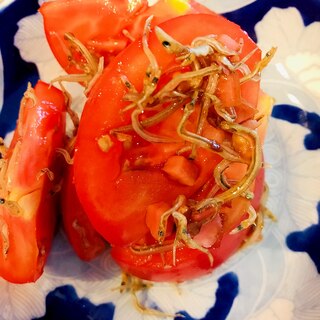 トマトと紅生姜のちりめんサラダ